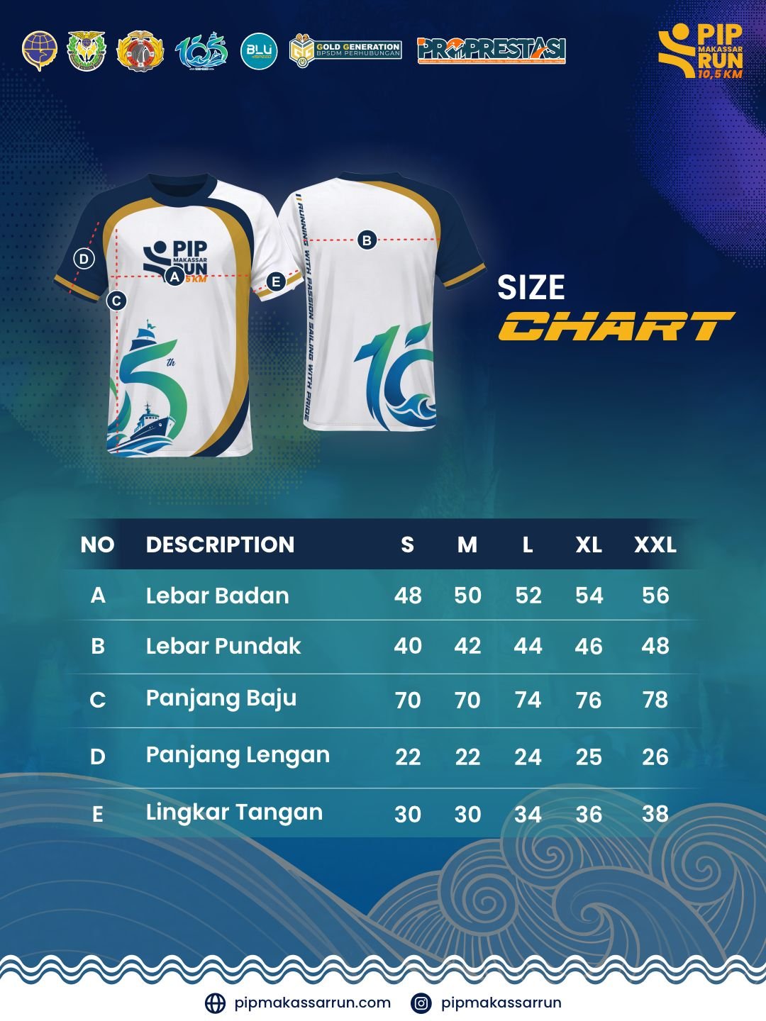 Size Chart Jersey